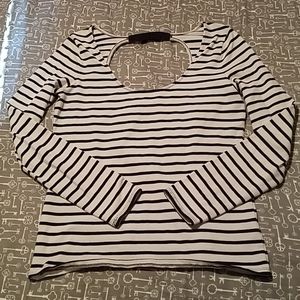 Victoria Secret Striped Long Sleeve Tee